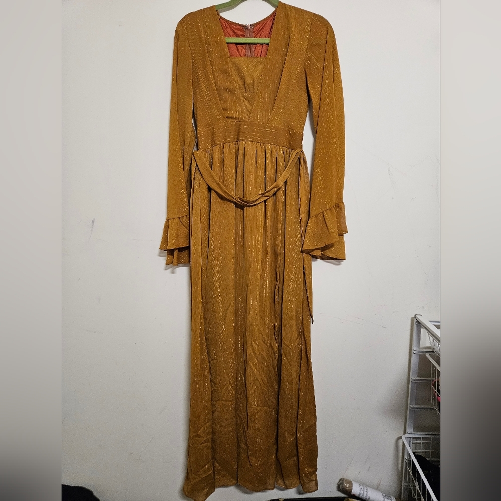 Rust Orange Maxi Dress